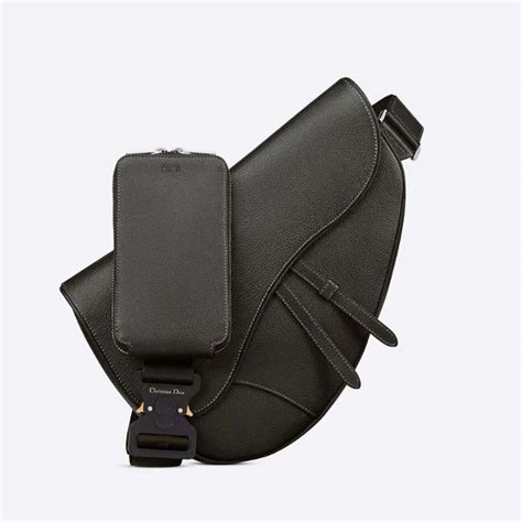 dior saddle watch case|Saddle Watch Case Black Grained Calfskin .